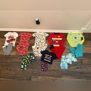 Colorful Alphabet Print Kids One Piece